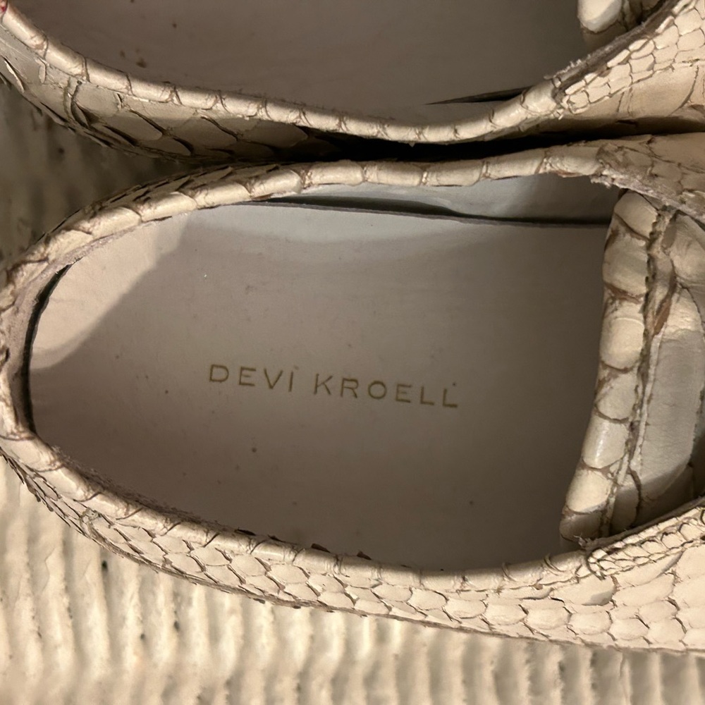Gently Worn Devi Kroell Python Flash Sneakers - image 4